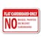 Signmission 18 in Height, 0.12 in Width, Aluminum, 12" x 18", A-1218 Dumpster - Fl CBOnlywx A-1218 Dumpster - Fl CBOnlywx - alternate 1